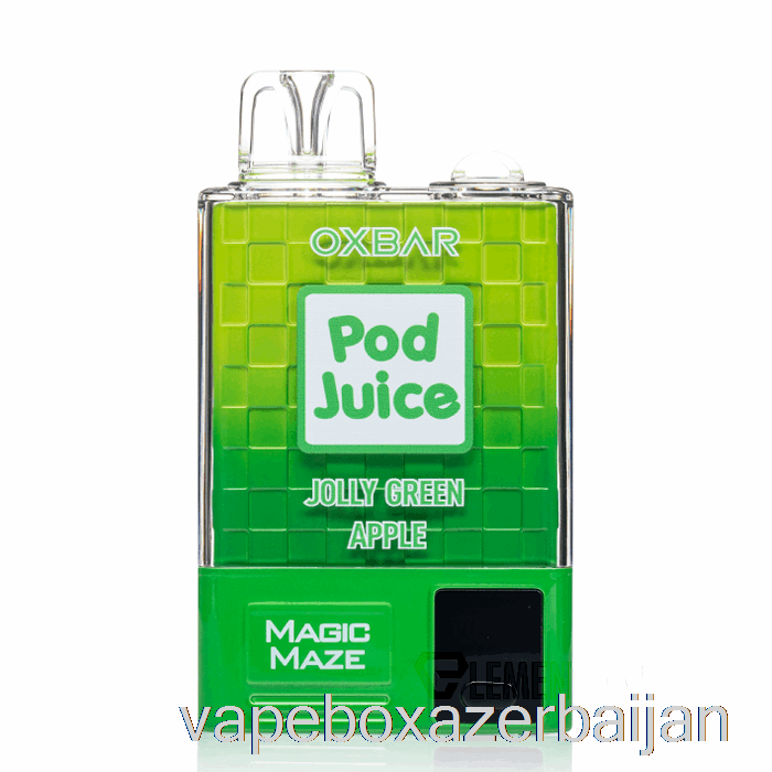 Vape Box Azerbaijan OXBAR Magic Maze Pro 10000 Disposable Jolly Green Apple - Pod Juice